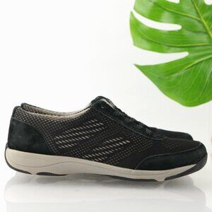 Dansko Womens Hayes Sneaker Size 40 9.5 Black Suede Trainer LaceUp Shoe Athletic
